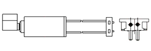 Cylindrical Vibration Motors - WIRE LEAD w. CONNECTOR