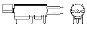 Cylindrical Vibration Motors -WIRE LEAD W. PCB BRACKET