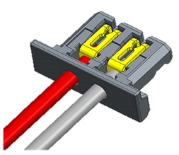 Photo of AVX ELCO 8005 series connector for use with vibration motors by Vybronics