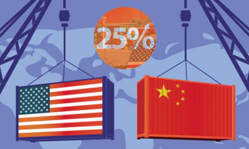 USA Customs 25% Import Duty from China